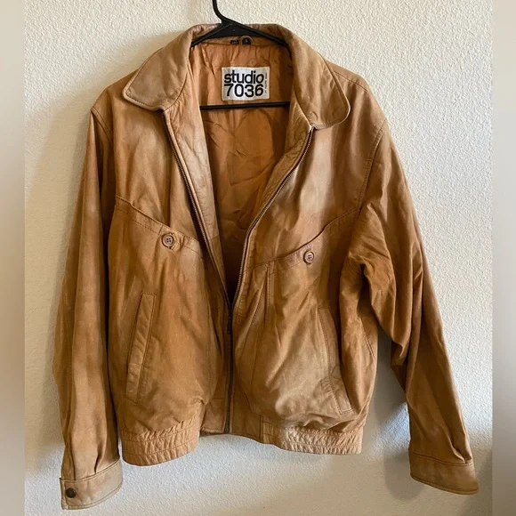 Leather jacket deals poshmark